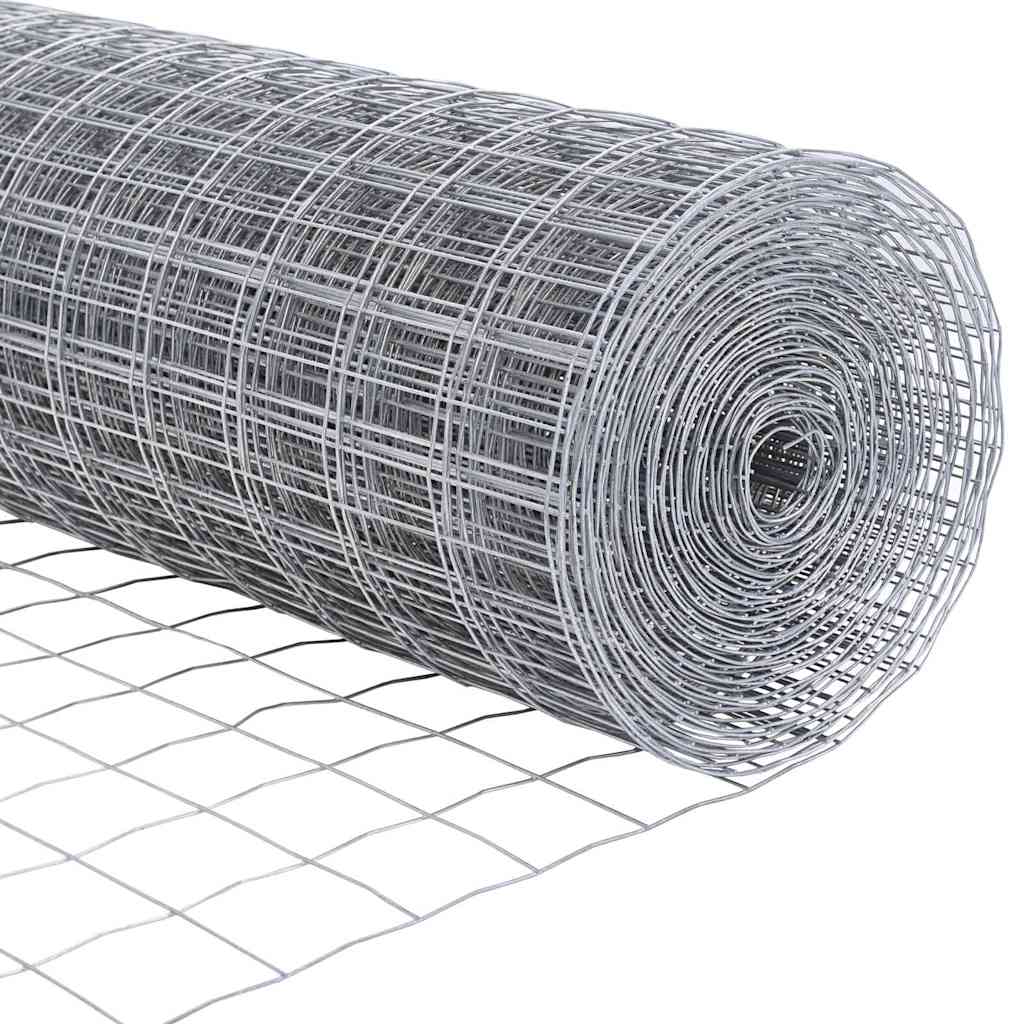 Outdoor Euro Fence with Spikes 10 x 1.5 m Galvanised Steel Mesh