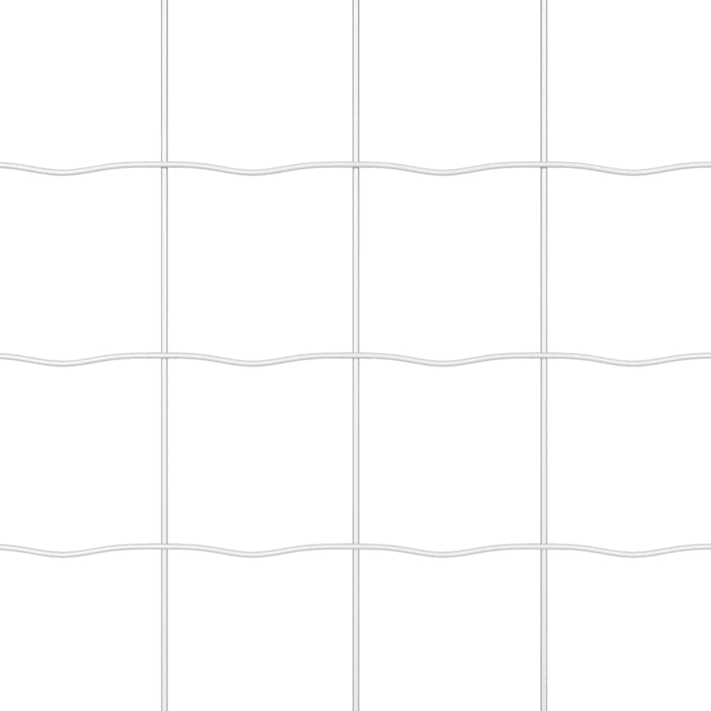 Euro Fence with Concrete Base 10 x 1.4 m Galvanised Steel Mesh