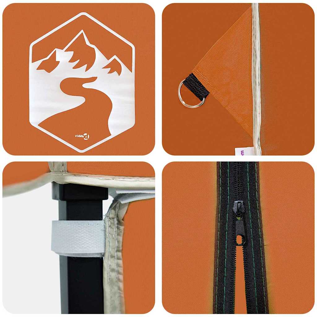 Pop-up Canopy Tent Orange 250 x 250 cm Fabric