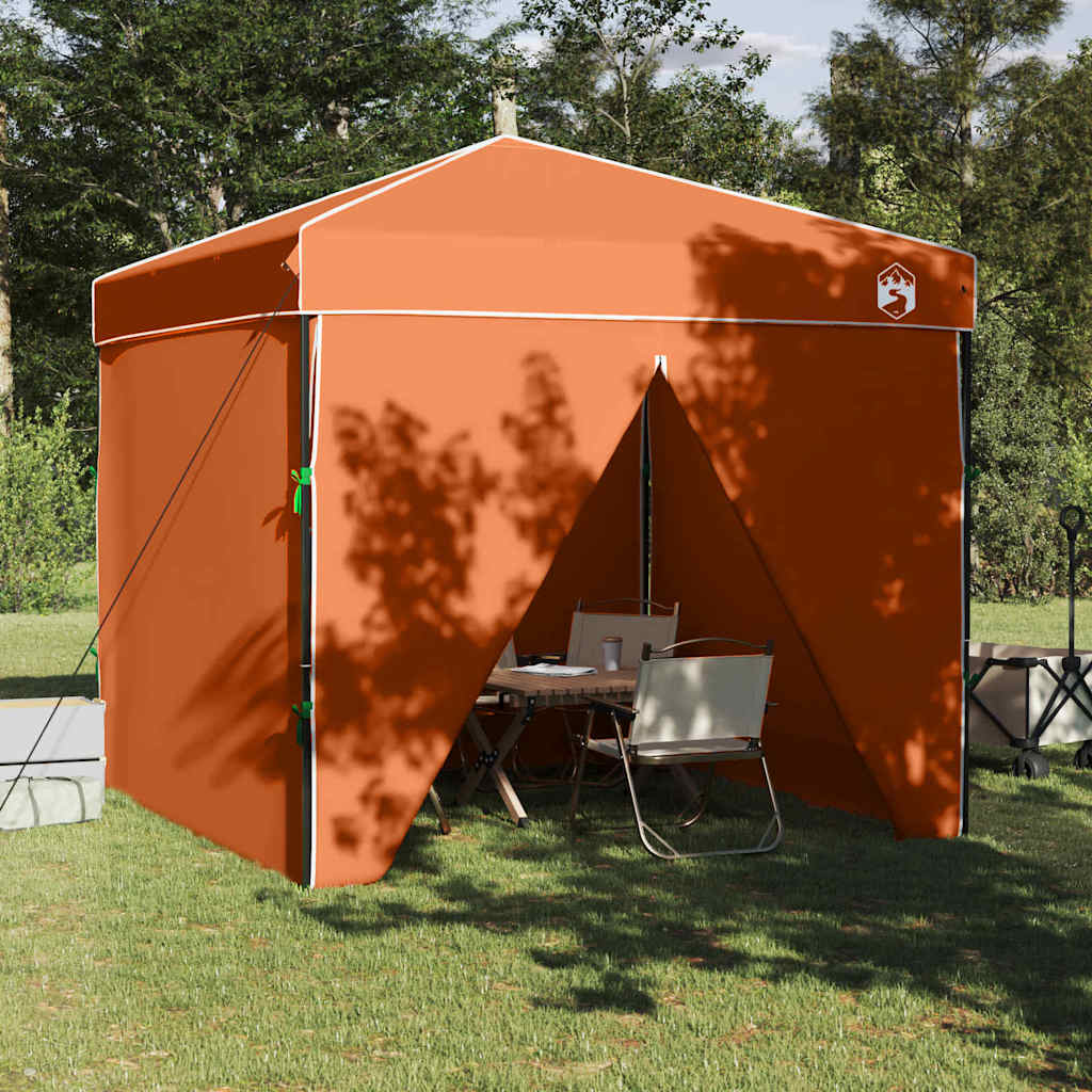 Pop-up Canopy Tent Orange 250 x 250 cm Fabric