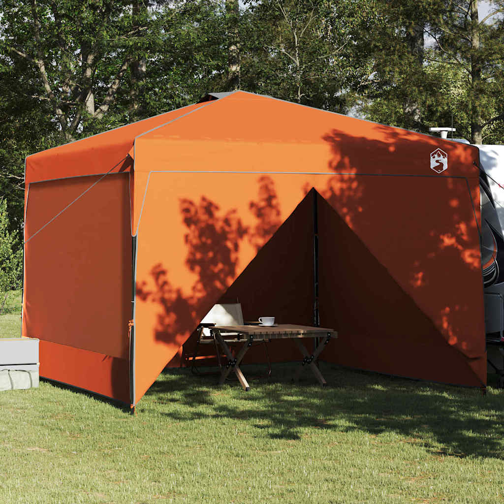 Pop-up Canopy Tent Orange 300 x 300 cm Fabric