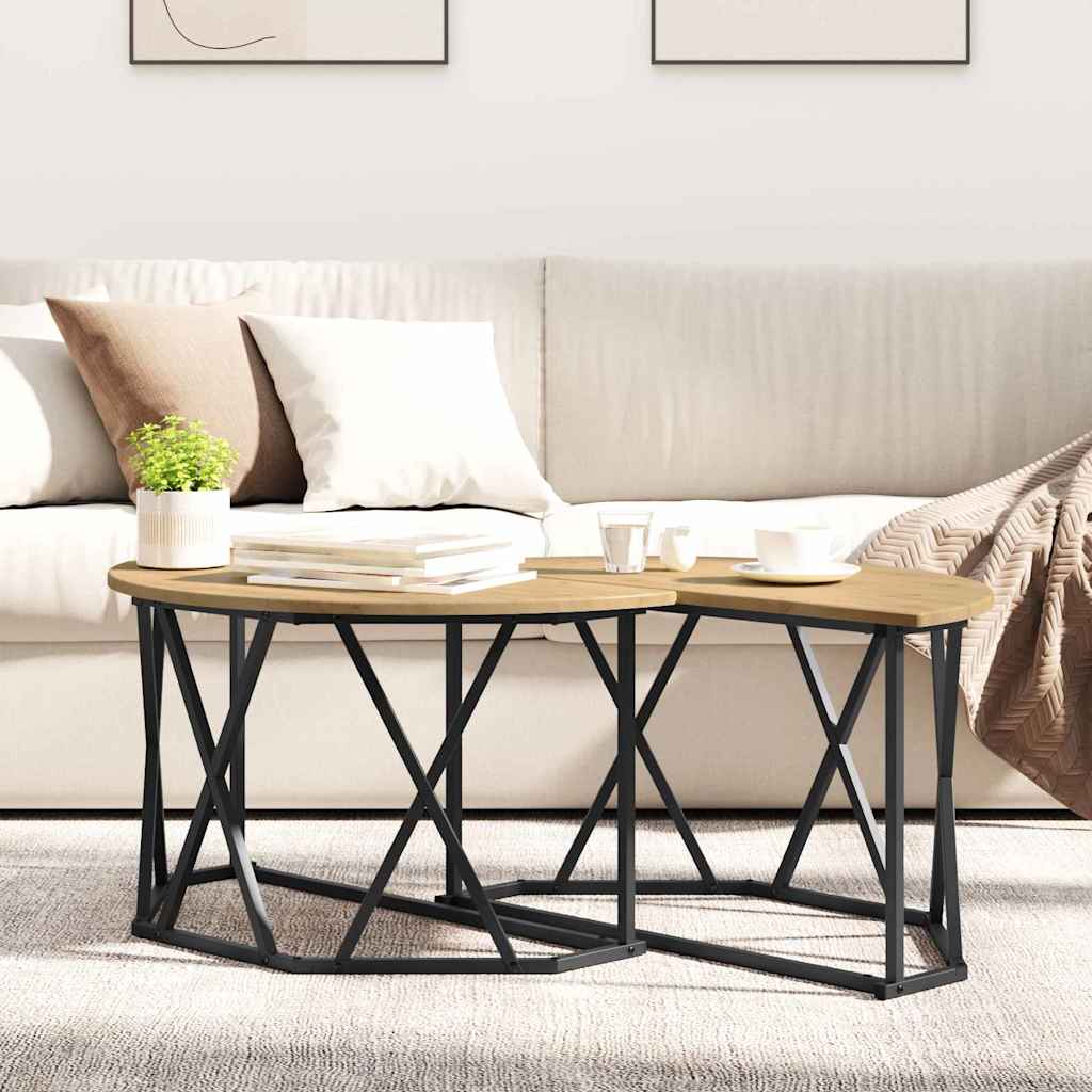 Coffee Table Artisan oak 80 x 80 x 42 cm
