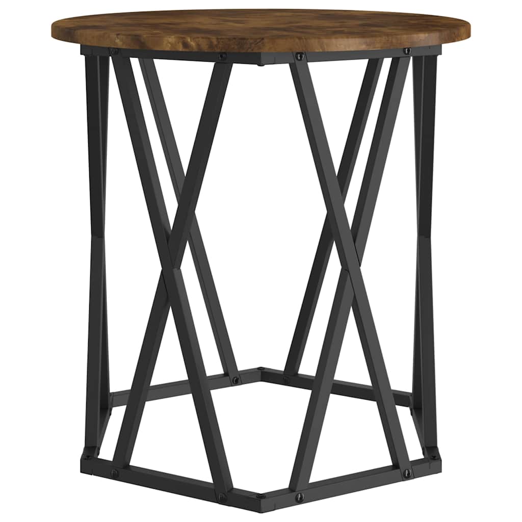 Coffee Table 2 pcs Smoked oak 50 x 50 x 50 cm