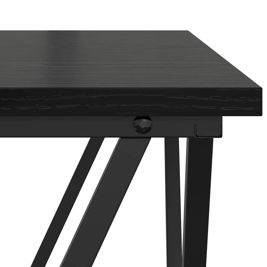 Coffee Table 3 pcs Black oak 50 x 50 x 40 cm