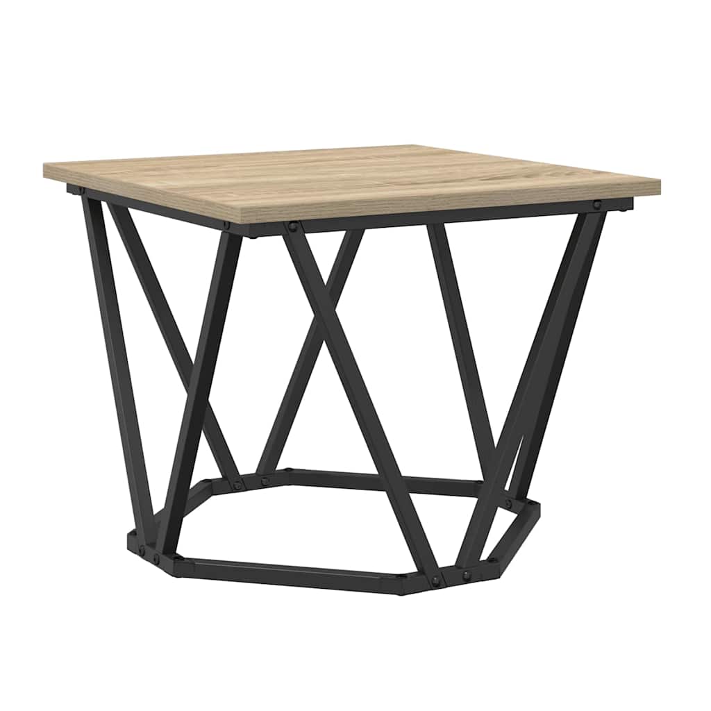 Coffee Table 3 pcs Sonoma oak 50 x 50 x 40 cm