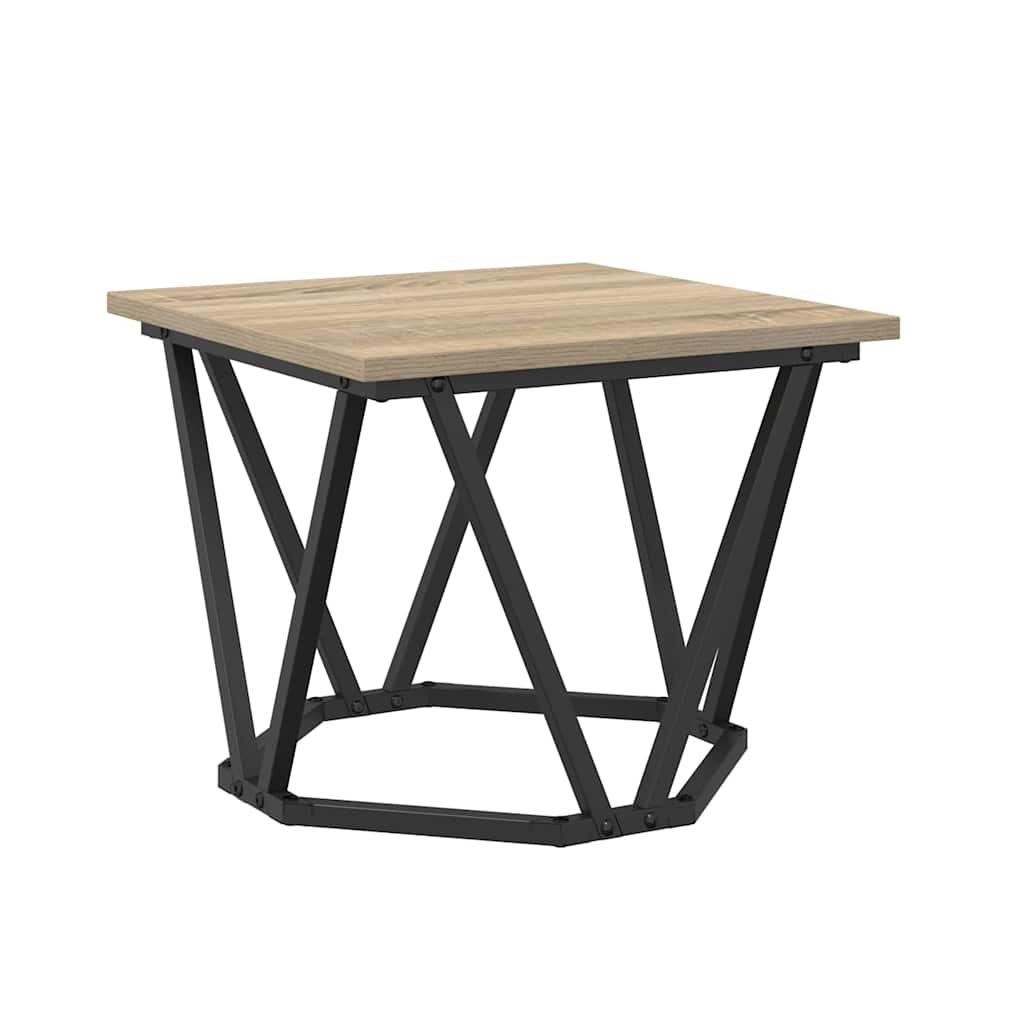 Coffee Table 3 pcs Sonoma oak 50 x 50 x 40 cm