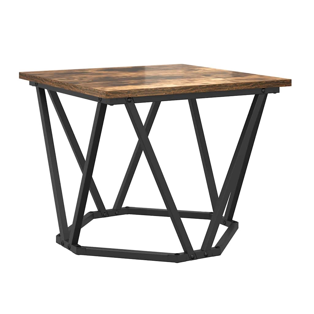 Coffee Table 3 pcs Smoked oak 50 x 50 x 40 cm