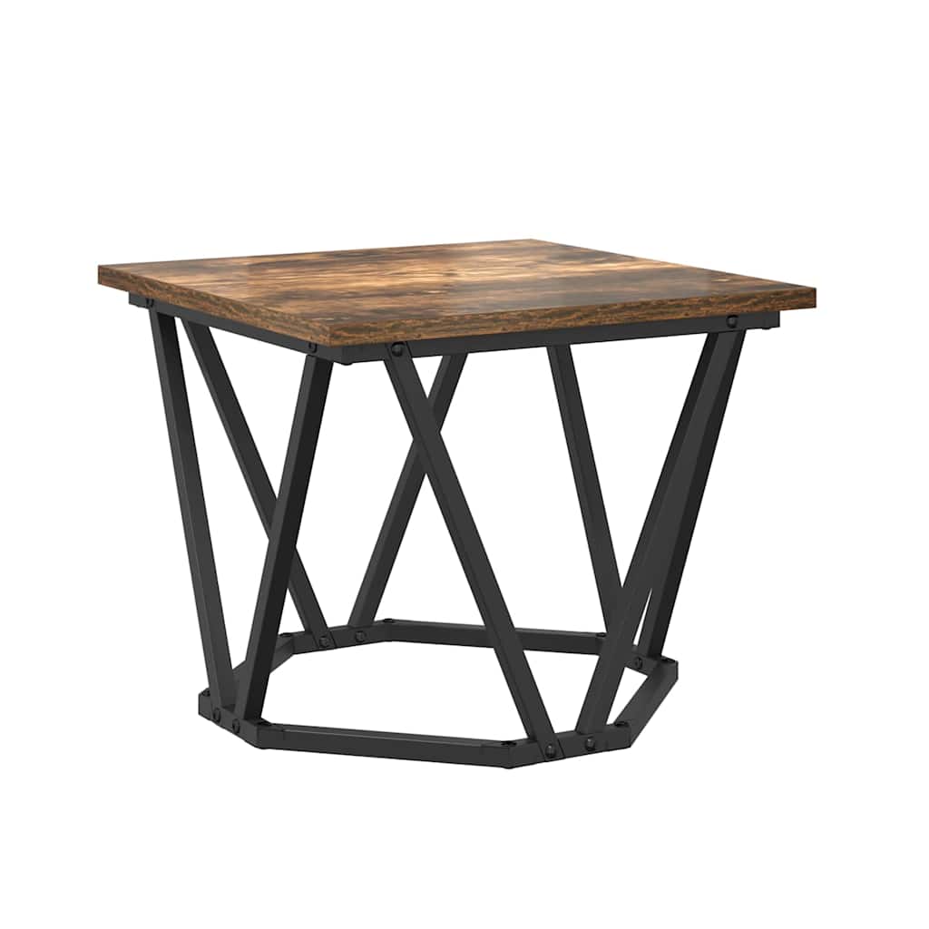 Coffee Table 3 pcs Smoked oak 50 x 50 x 40 cm