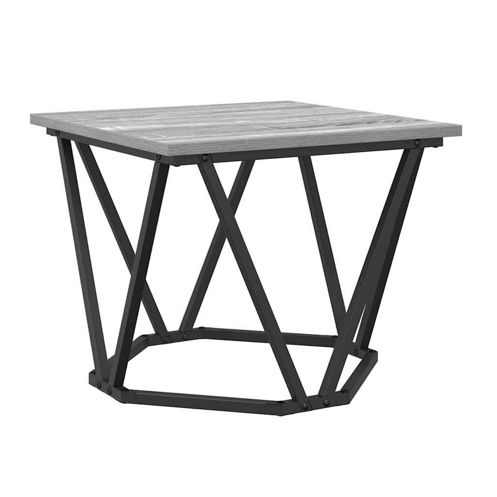 Coffee Table 3 pcs Grey sonoma 50 x 50 x 40 cm