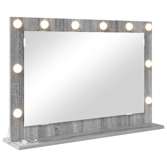 Vanity Mirror Grey Sonoma 80 x 55 x 18 cm Rectangular