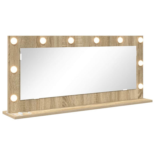 Vanity Mirror Sonoma Oak 100 x 45 x 18 cm Rectangular