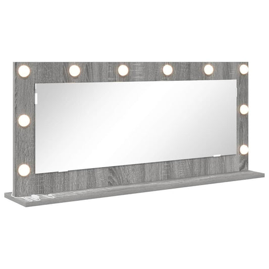Vanity Mirror Grey Sonoma 100 x 45 x 18 cm Rectangular