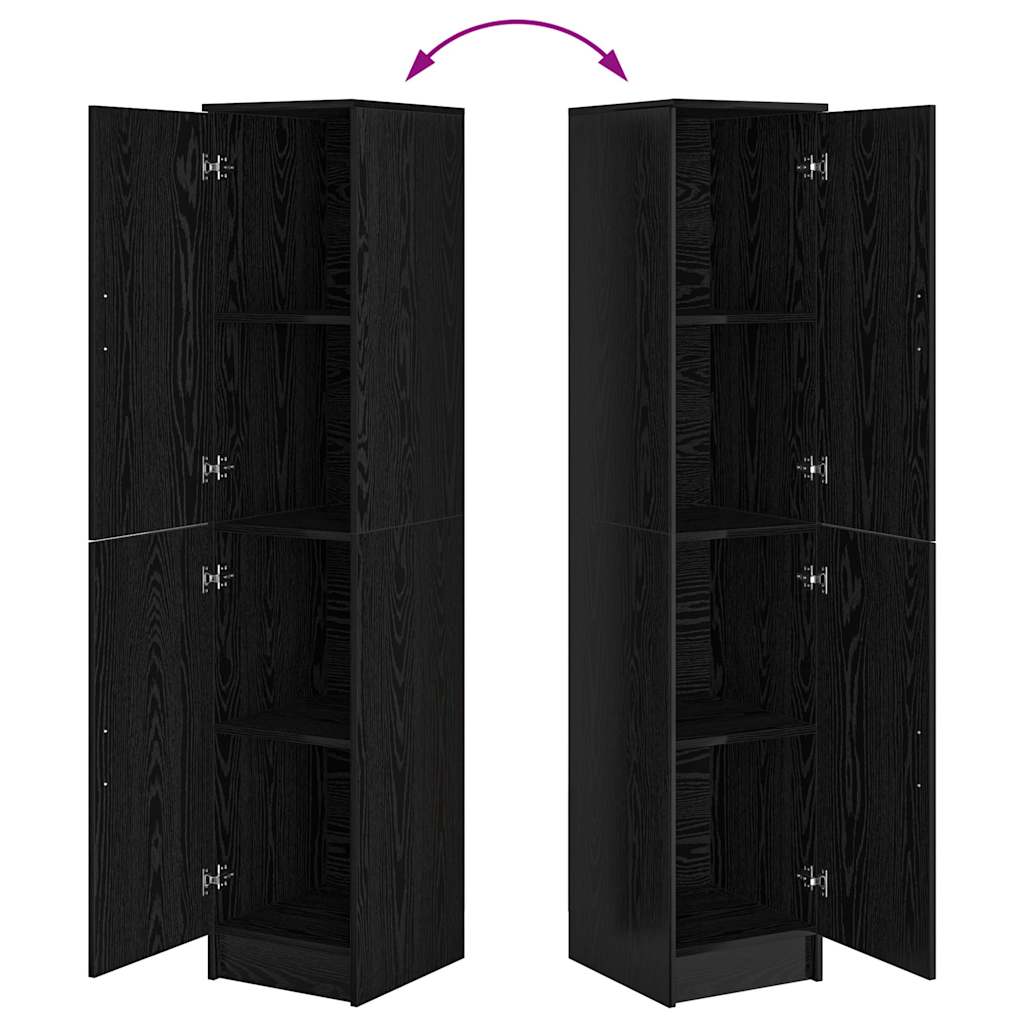 Highboard Black Oak 35 x 39 x 168 cm
