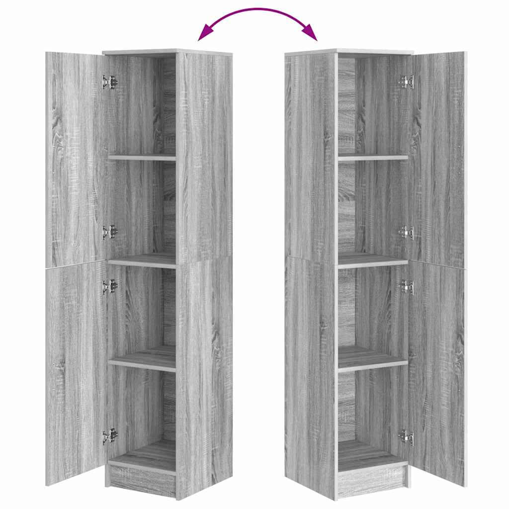 Highboard Grey Sonoma 35 x 39 x 168 cm