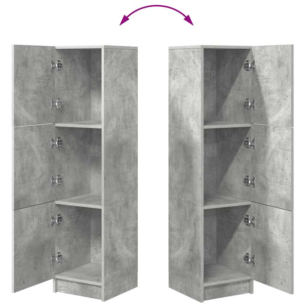 Highboard Concrete Grey 31.5 x 32 x 122.5 cm
