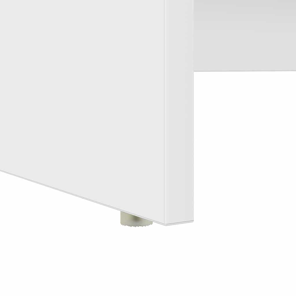 Desk White 120.5 x 44 x 88.5 cm Engineered Wood