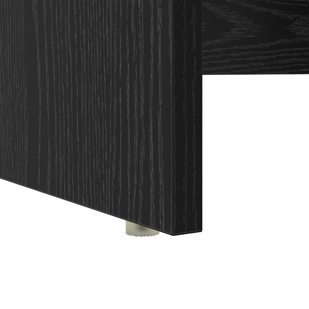 Desk Black Oak 120.5 x 44 x 88.5 cm Engineered Wood
