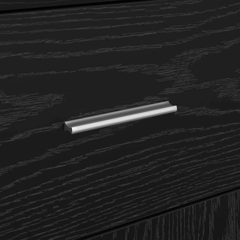 Sideboard with Drawer Black Oak 38 x 34 x 75 cm