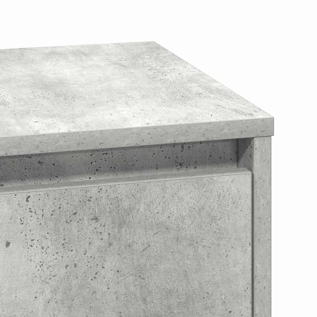 Bedside Cabinet 2 pcs Concrete Grey 39 x 34.5 x 50 cm