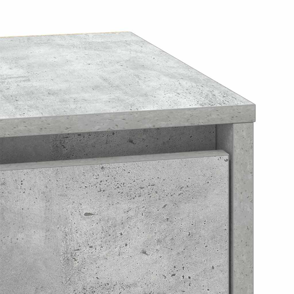 Bedside Cabinet 2 pcs Concrete Grey 39 x 34.5 x 50 cm
