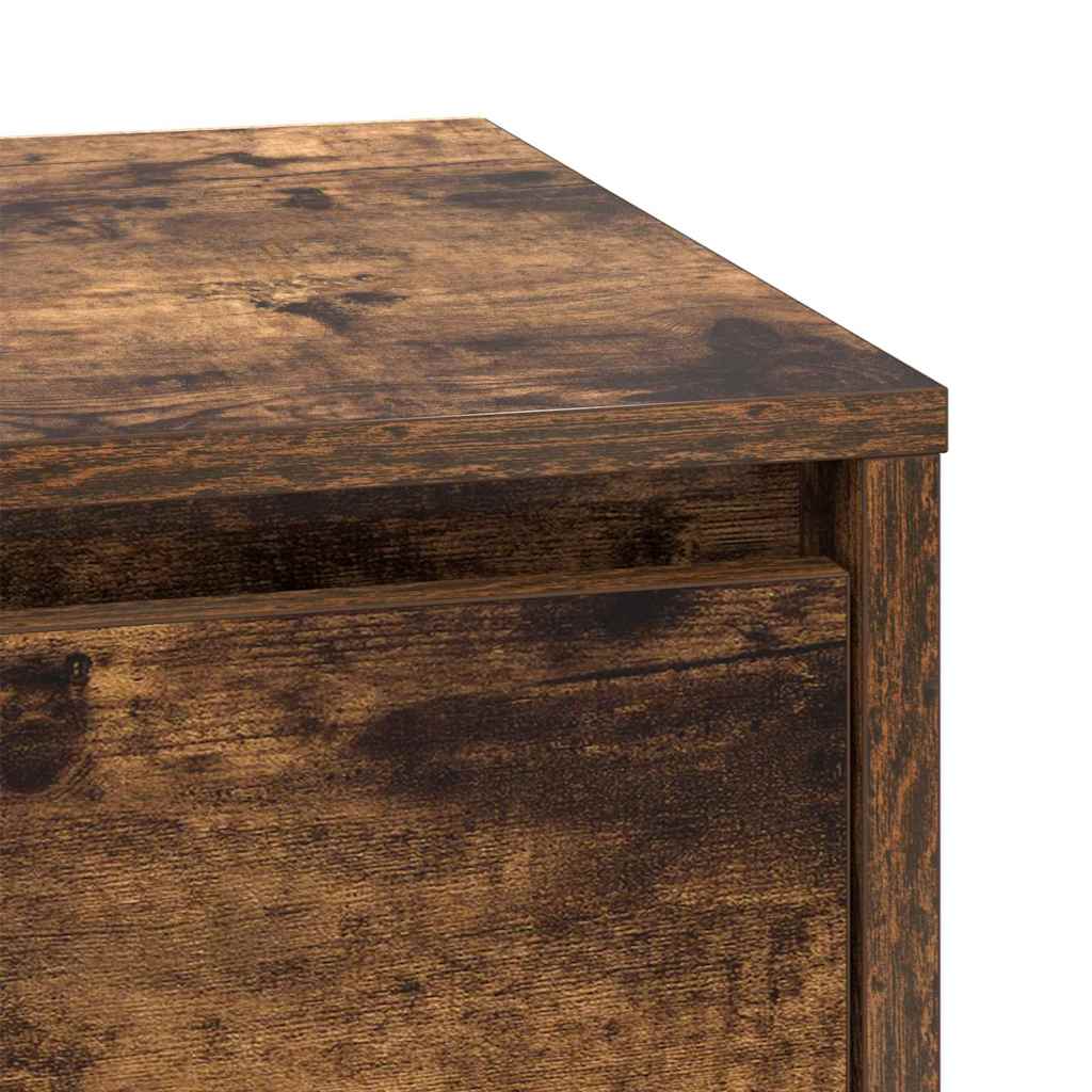 Bedside Cabinet 2 pcs Smoked Oak 39 x 34.5 x 50 cm