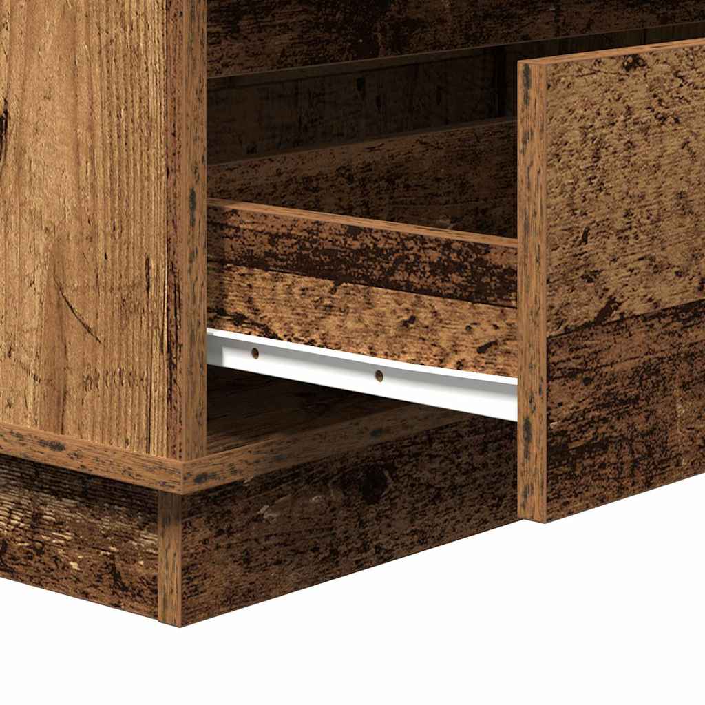Bedside Cabinet Old Wood 71 x 34.5 x 75 cm Engineered wood