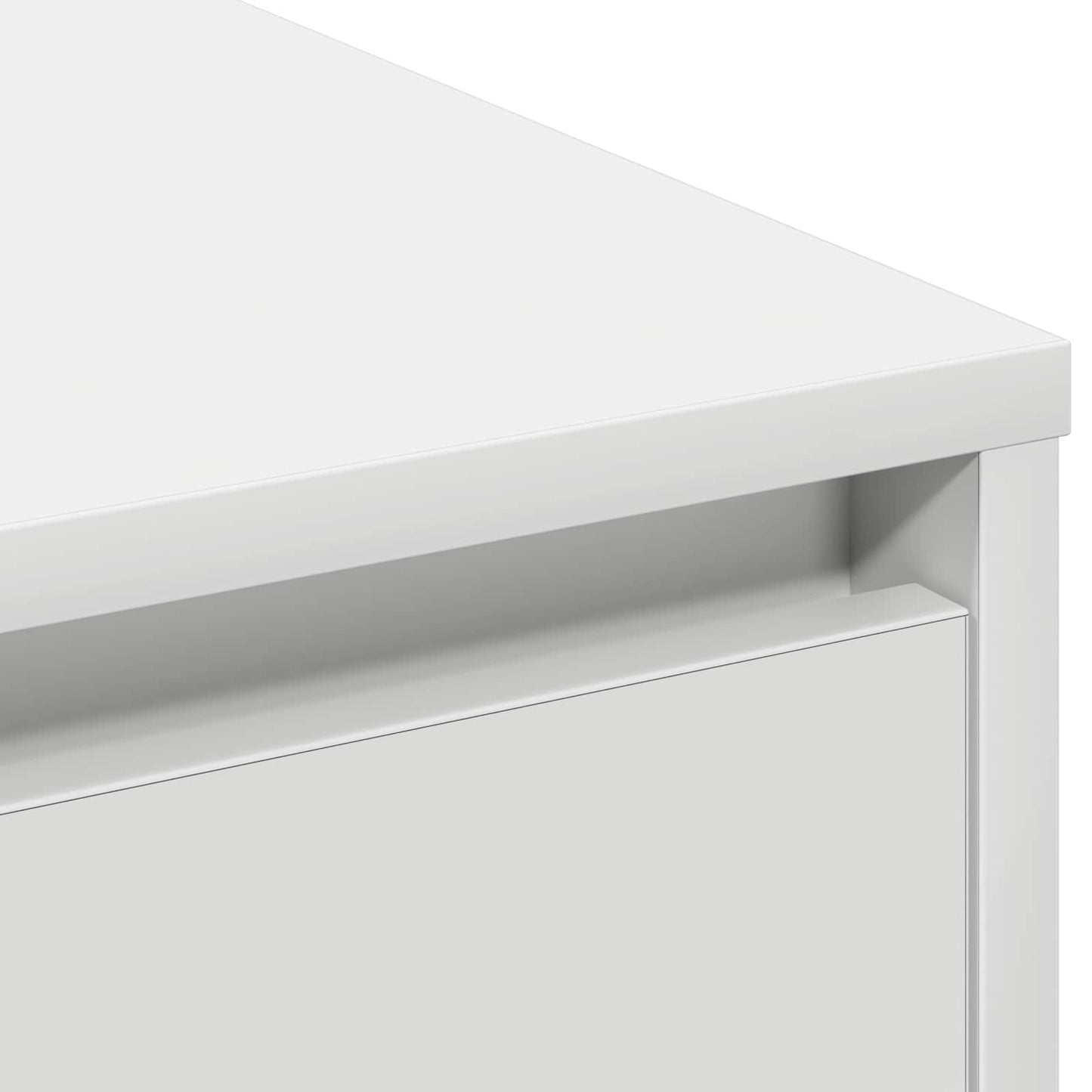 LED Sideboard White 90 x 32 x 75 cm Engineered Wood