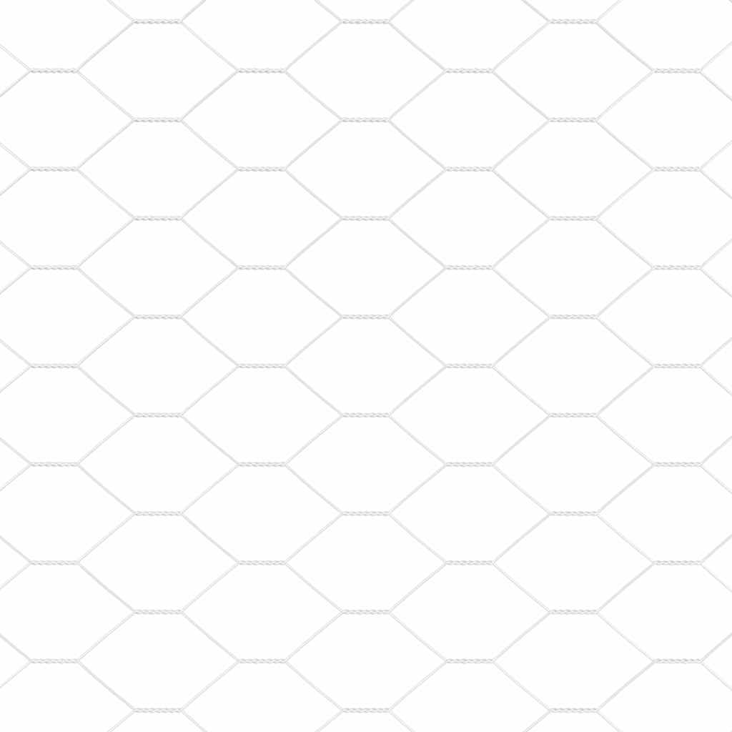 Hexagonal Fence with Concrete Base 10 x 1 m Galvanised Steel