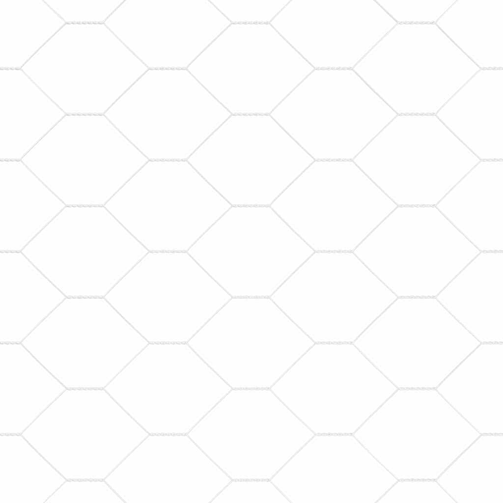 Hexagonal Fence with Concrete Base 50 x 0.6 m Galvanised Steel