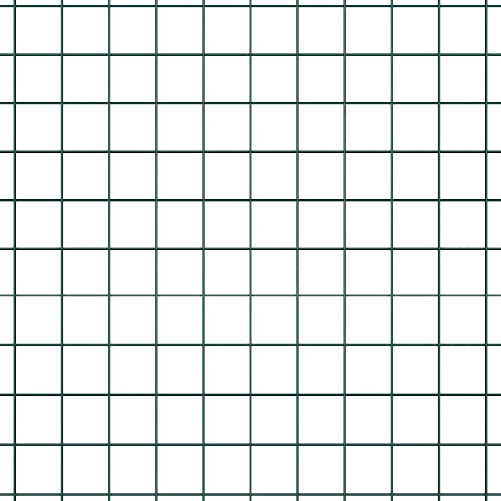 Welded Wire Fence with Concrete Base 100 x 0.4 m Green Mesh