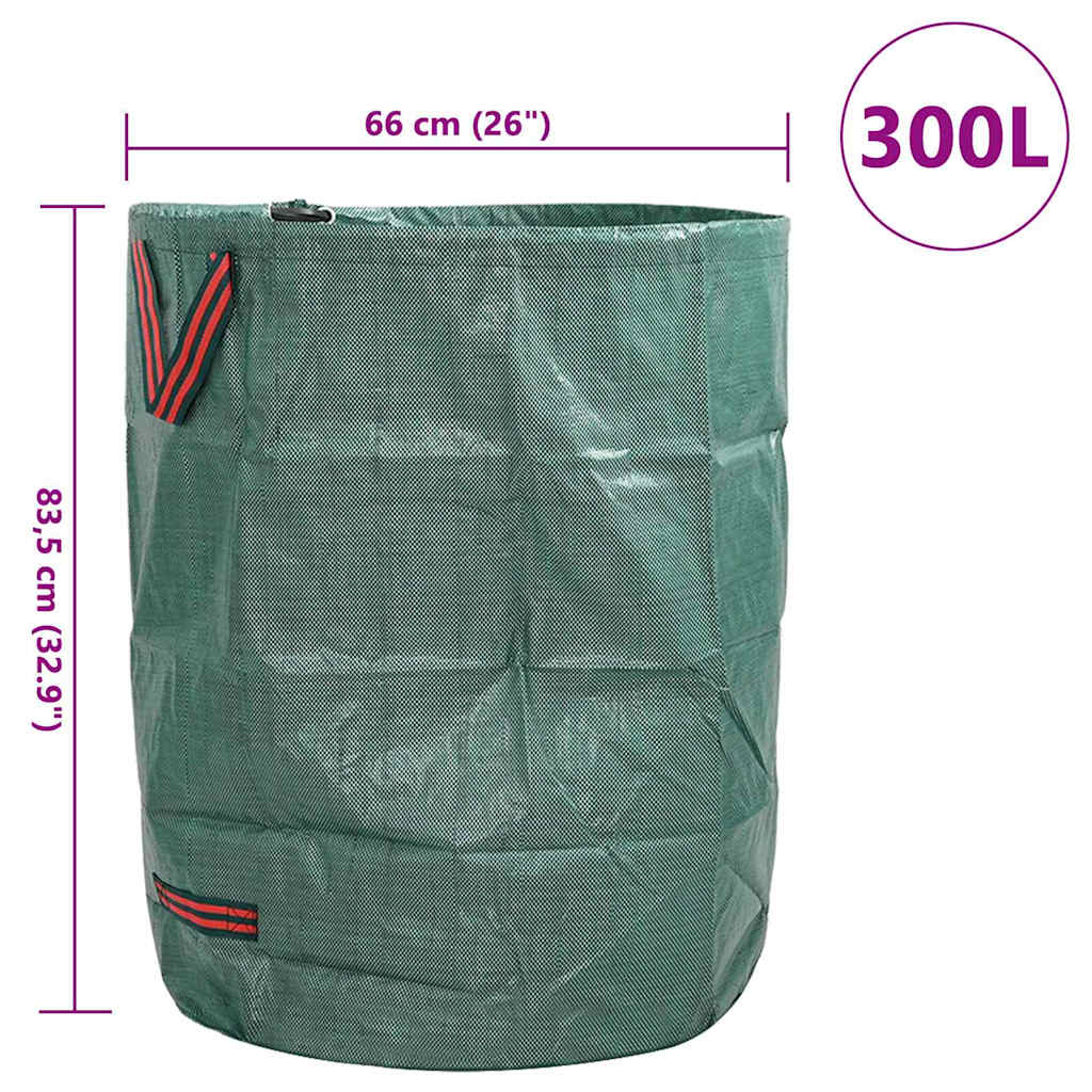 Garden Waste Bags 4 pcs 300 L Green Polypropylene
