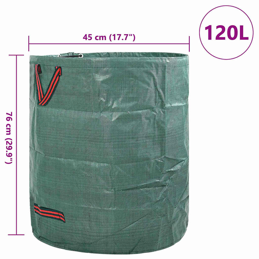 Garden Waste Bags 12 pcs 120 L Green Polypropylene