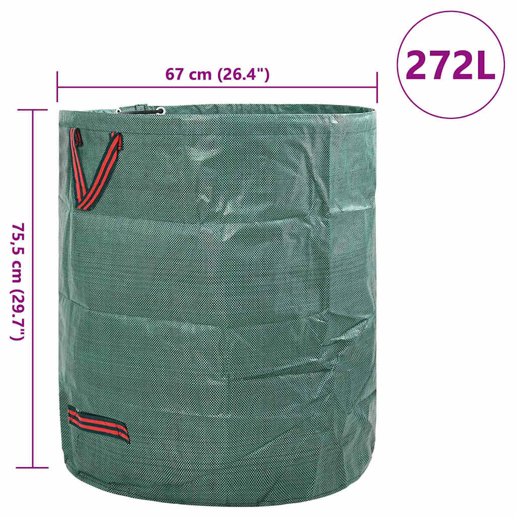 Garden Waste Bags 12 pcs 272 L Green Polypropylene