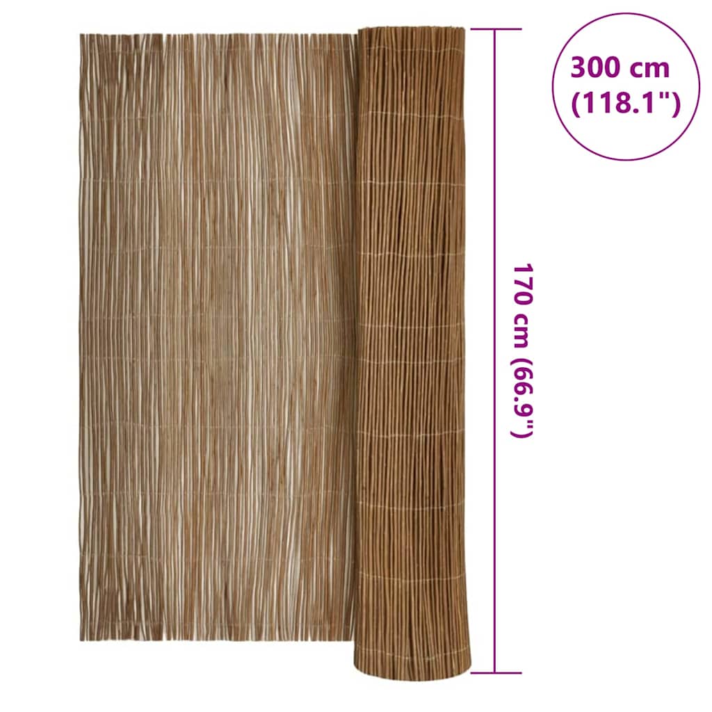 Willow Fence 170 x 300 cm Willow Natural