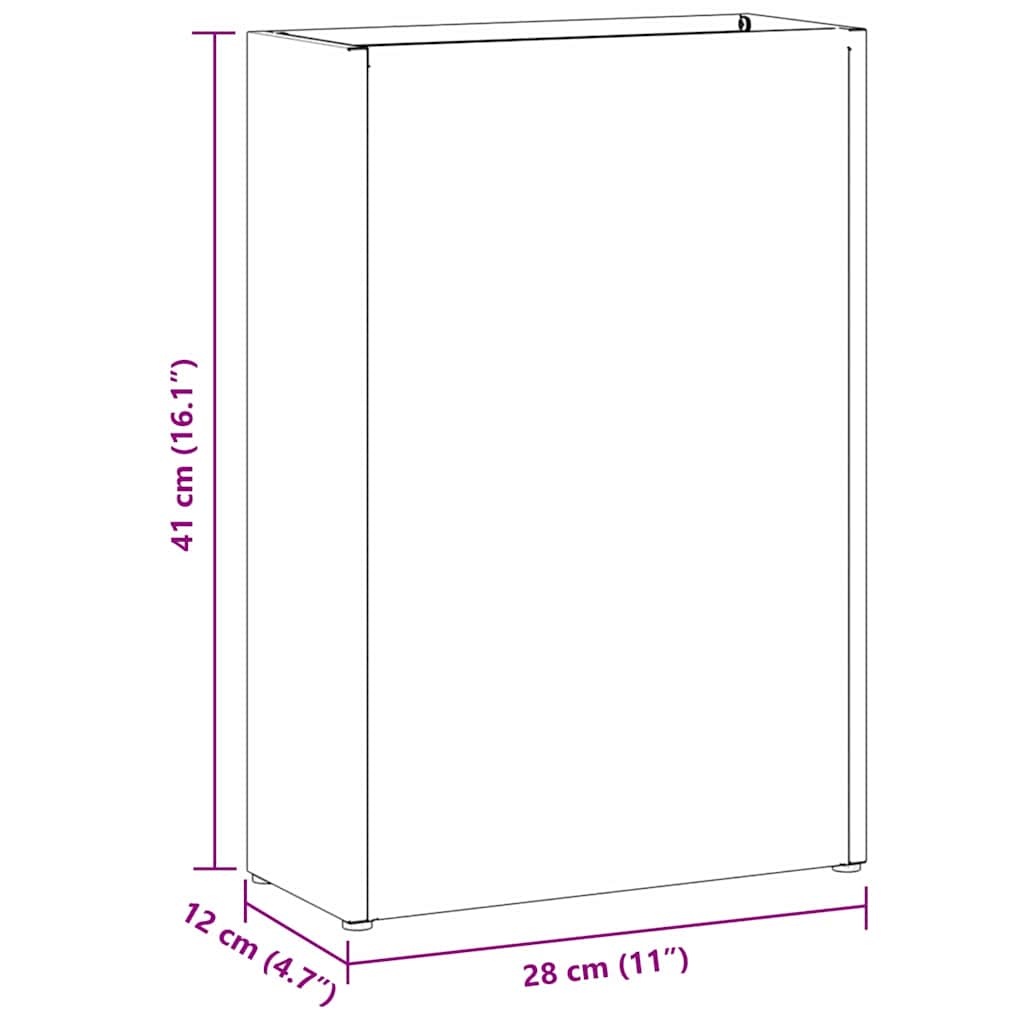 Privacy Screen 100 x 50 x 180 cm Steel Black