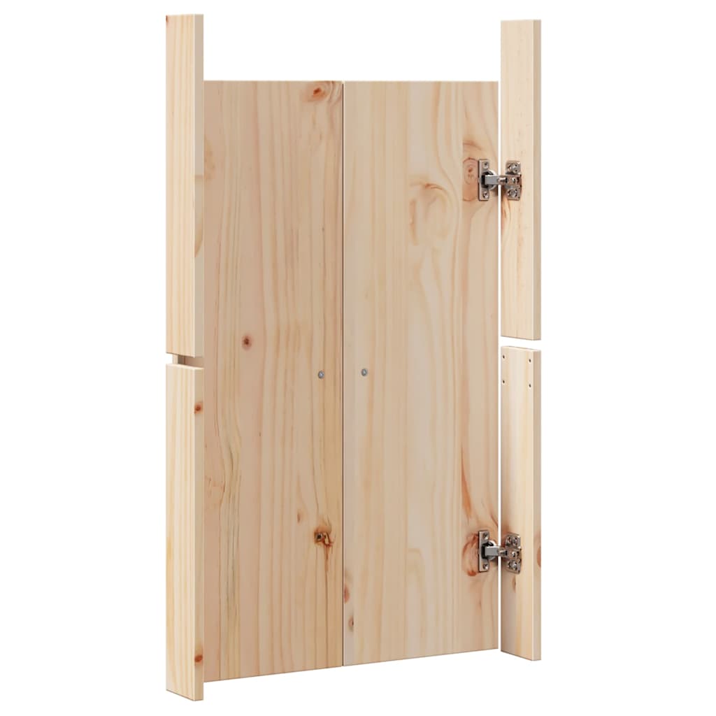 Kitchen Door 2 pcs Cream 50 x 9 x 82 cm Solid Pine wood