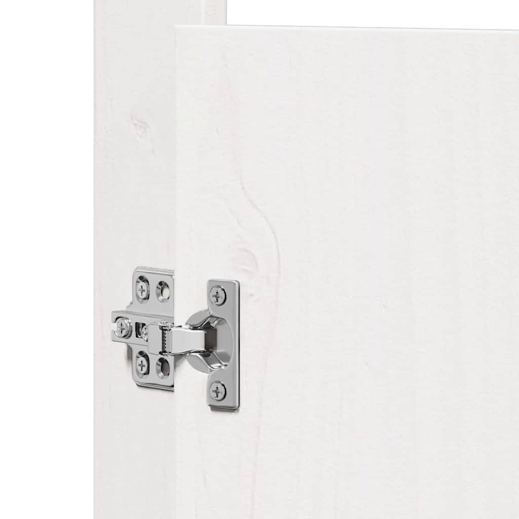 Kitchen Door 2 pcs White 50 x 9 x 82 cm Solid Pine wood