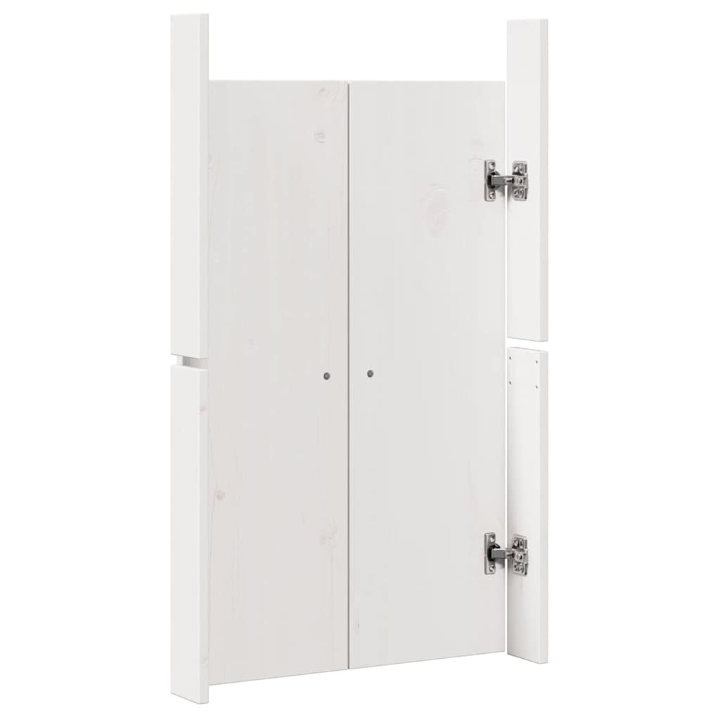 Kitchen Door 2 pcs White 50 x 9 x 82 cm Solid Pine wood