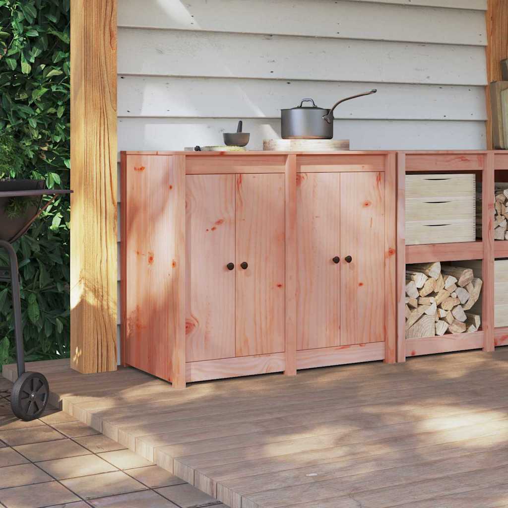 Kitchen Door 2 pcs Brown 50 x 9 x 82 cm Solid Douglas Fir wood