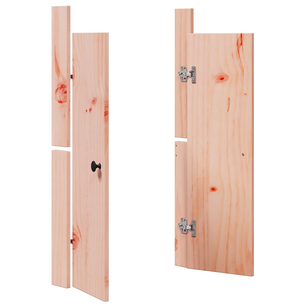 Kitchen Door 2 pcs Brown 50 x 9 x 82 cm Solid Douglas Fir wood