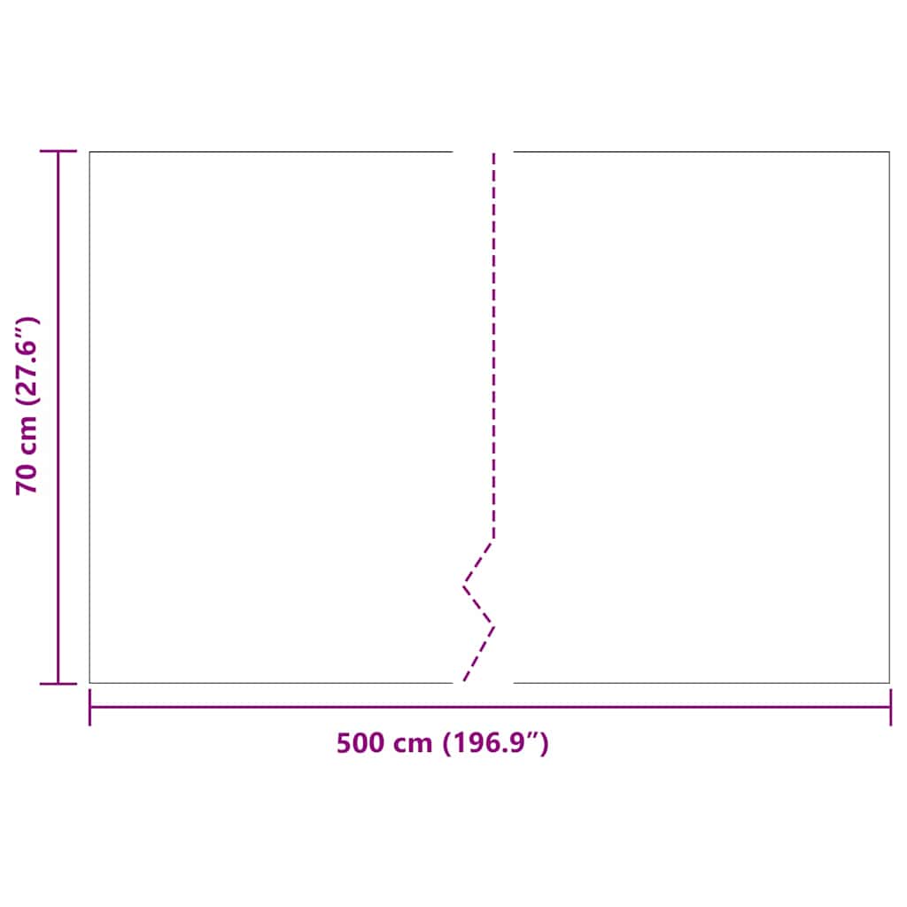 Root Barrier Black 0.7 x 5 m Polyethylene