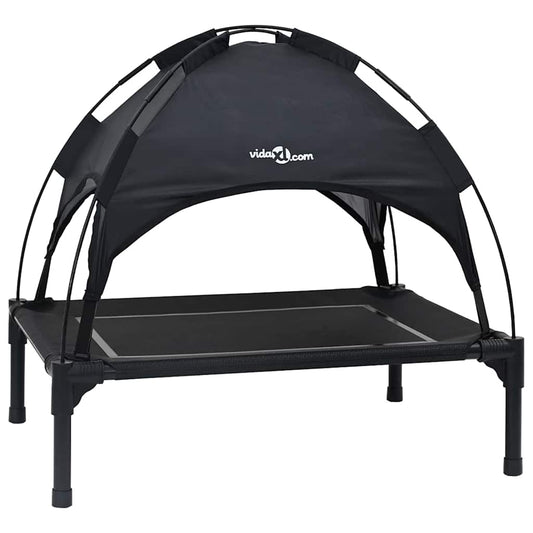 Dog Bed 71 x 64 x 71 cm Steel Black