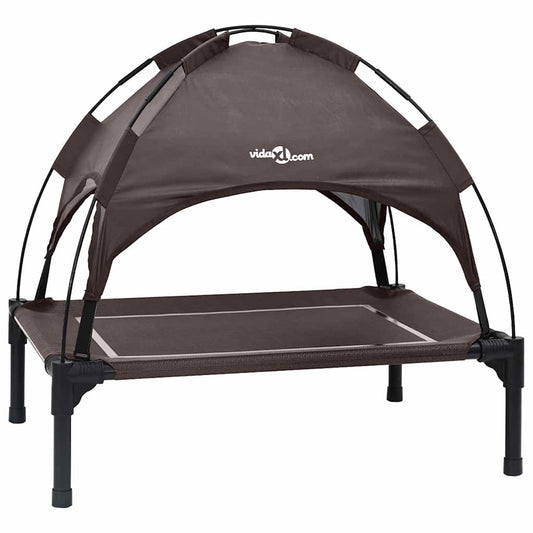 Dog Bed 71 x 64 x 71 cm Steel Brown