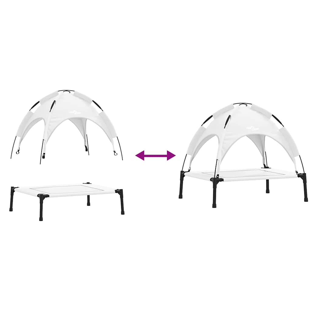 Dog Bed Silver Grey S Steel