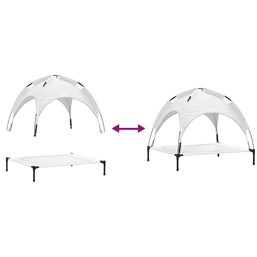 Dog Bed Silver grey XL Steel