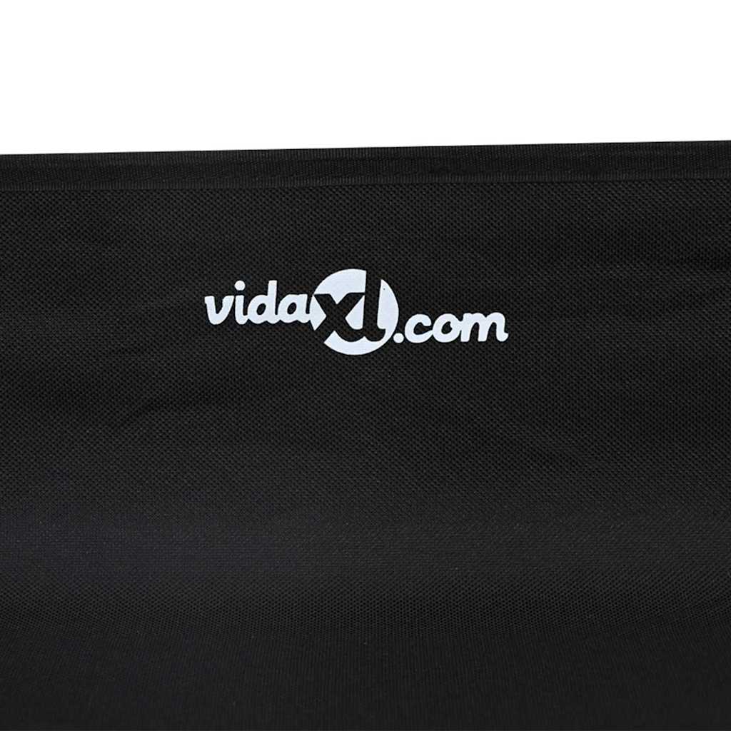 Dog Bed Black ML Oxford Fabric and Steel