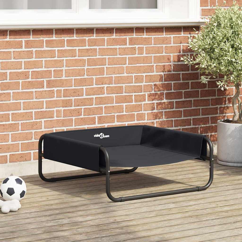 Dog Bed Black ML Oxford Fabric and Steel
