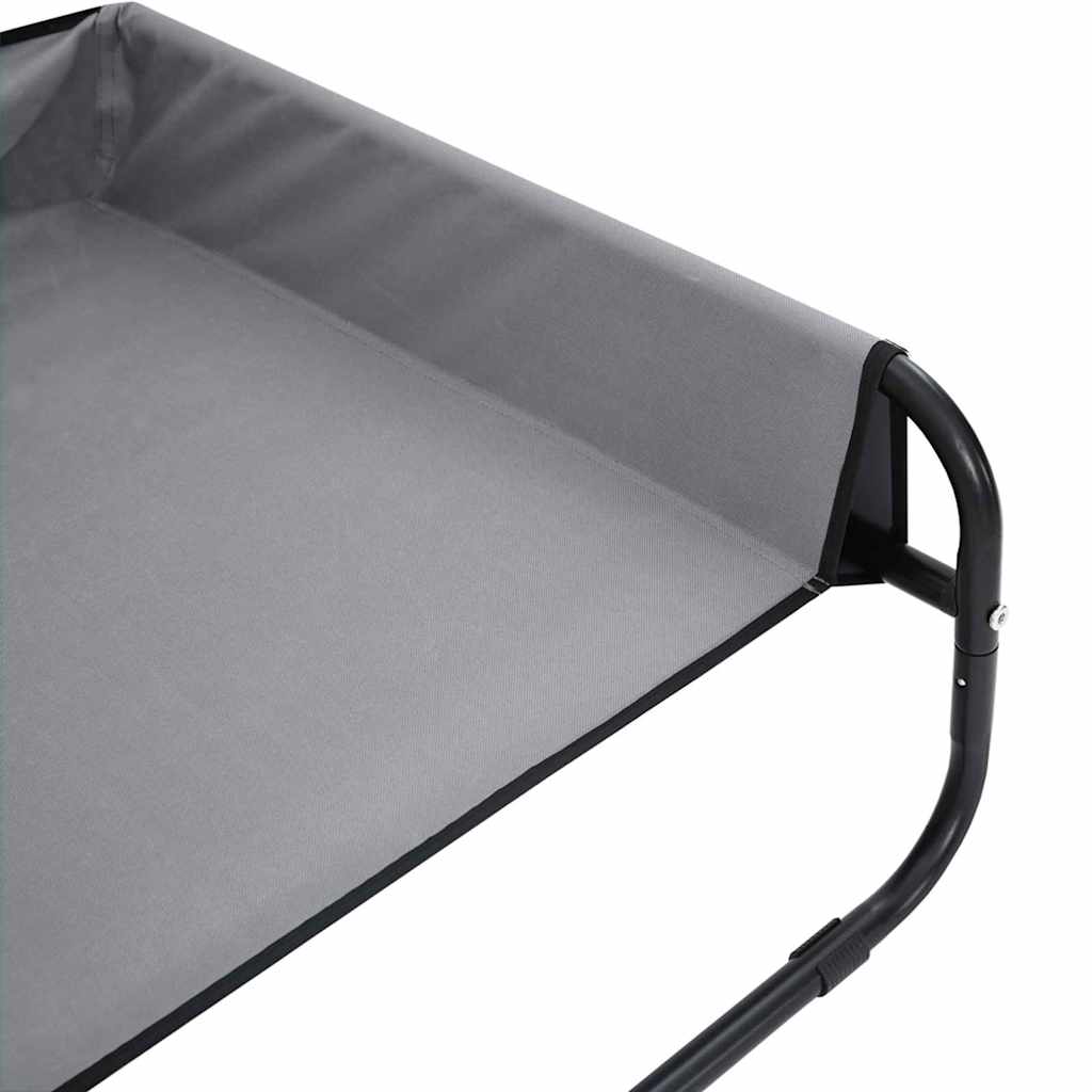 Dog Bed Light grey S Oxford Fabric and Steel