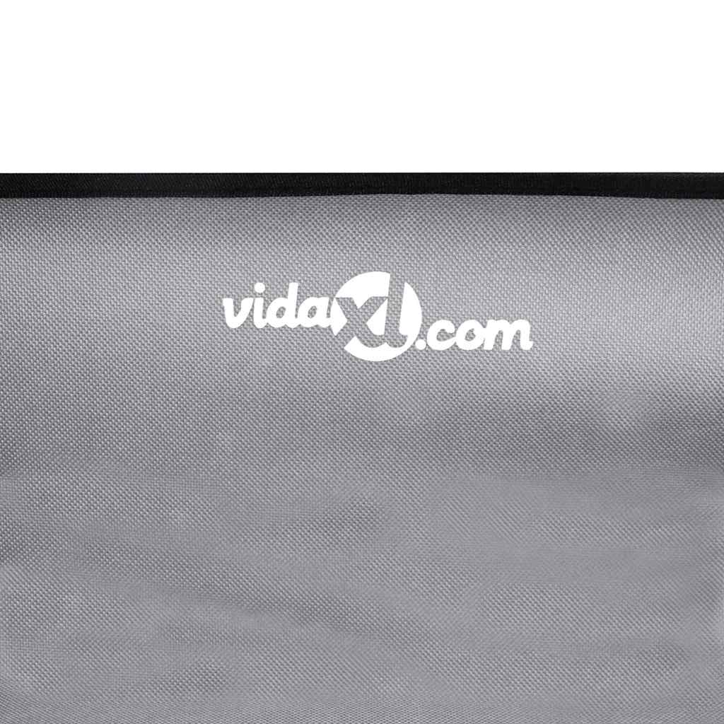 Dog Bed Light grey ML Oxford Fabric and Steel