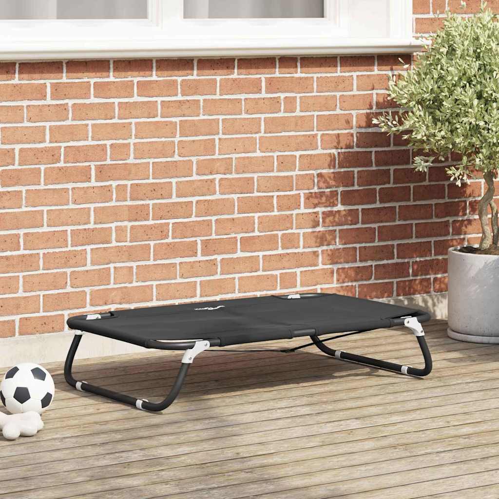 Dog Bed Black ML Oxford Fabric and Steel